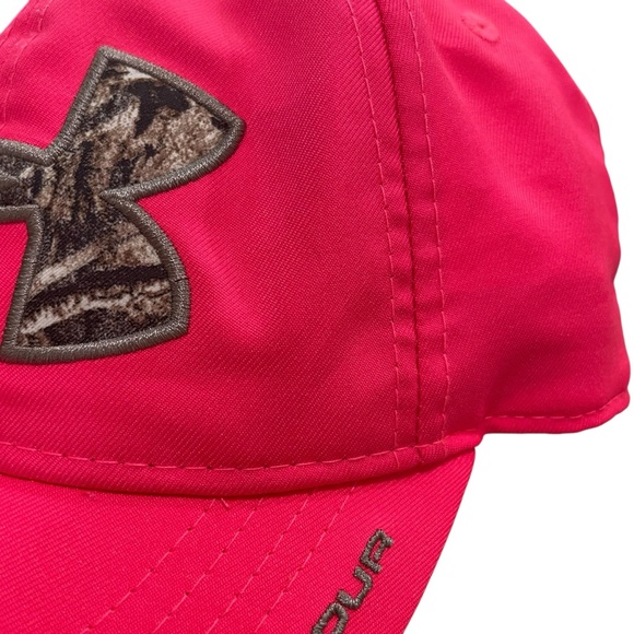 Under Armour Adjustable Baseball Cap Pink Camo Logo Women’s One Size - Picture 3 of 10